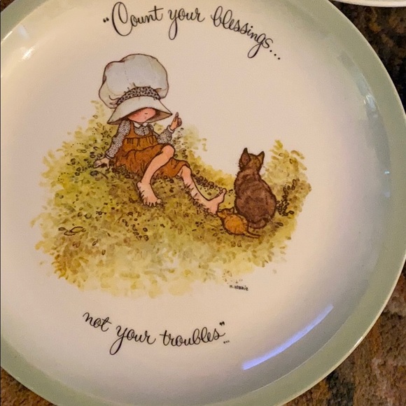 Vintage  Holly Hobbie collectors plates set of 3 - Picture 2 of 6